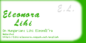 eleonora lihi business card
